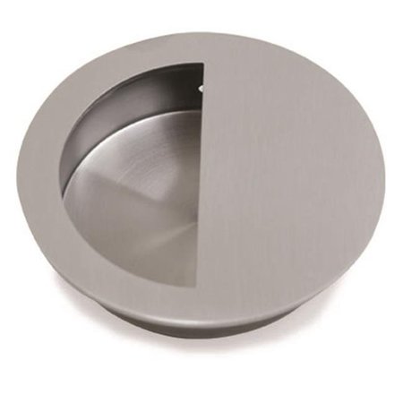 JAKO Jako 90 mm Round Flush Pull; Satin US32D - 630 Stainless Steel WFH202